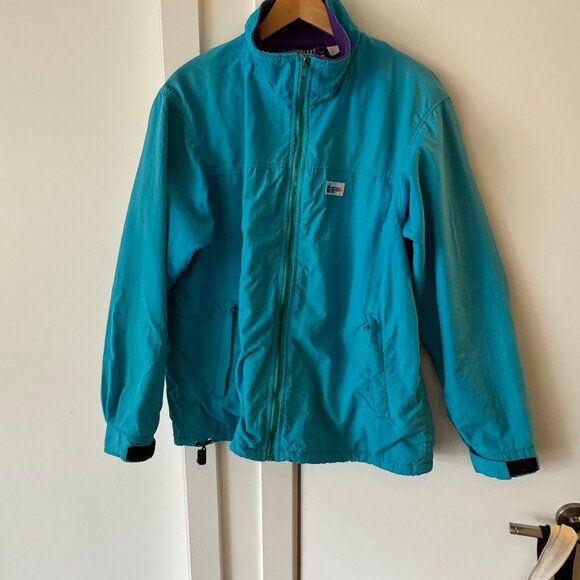 MEC Jackets & Blazers - Vintage MEC Aquamarine polartec nylon fleece jacket size Ladies